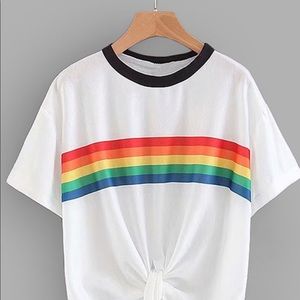 I’m selling a white with rainbow detailing.